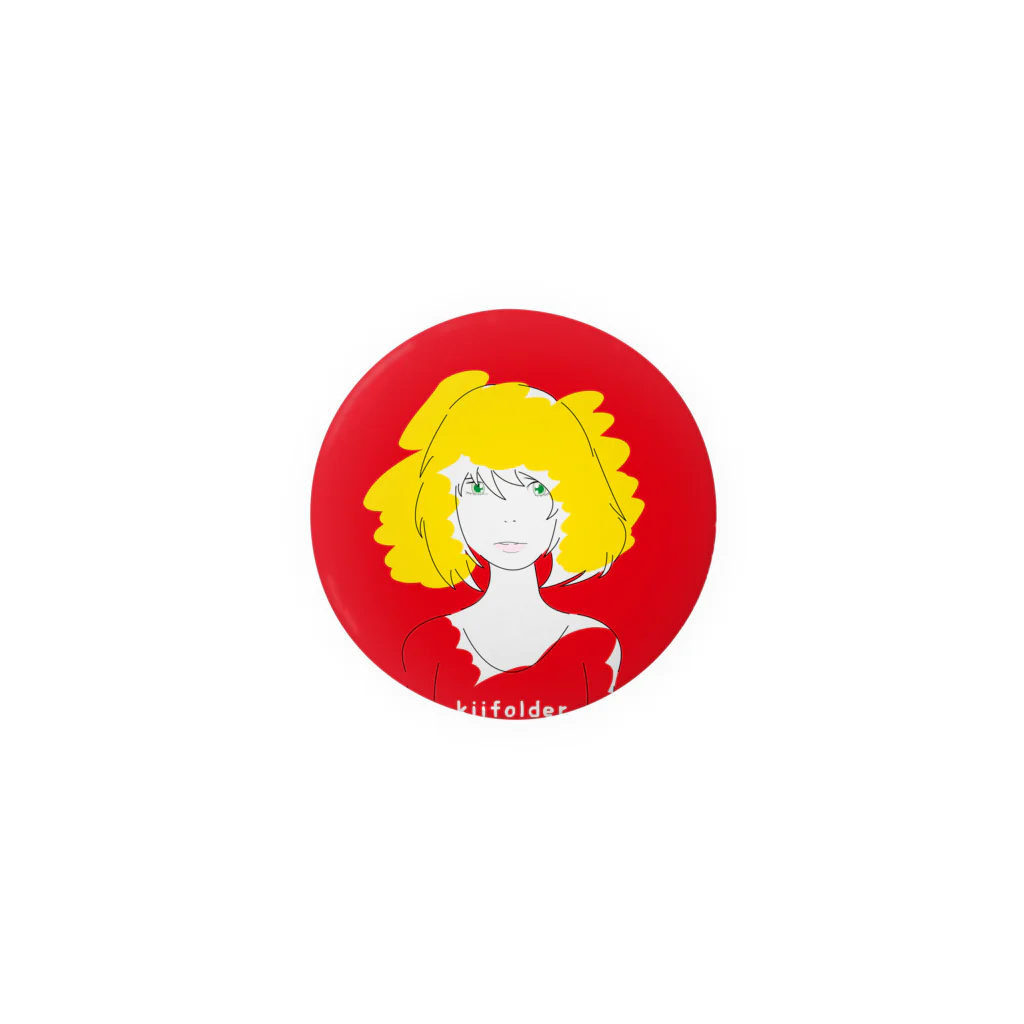 キイフォルダ／kiifolderのblond girl Tin Badge