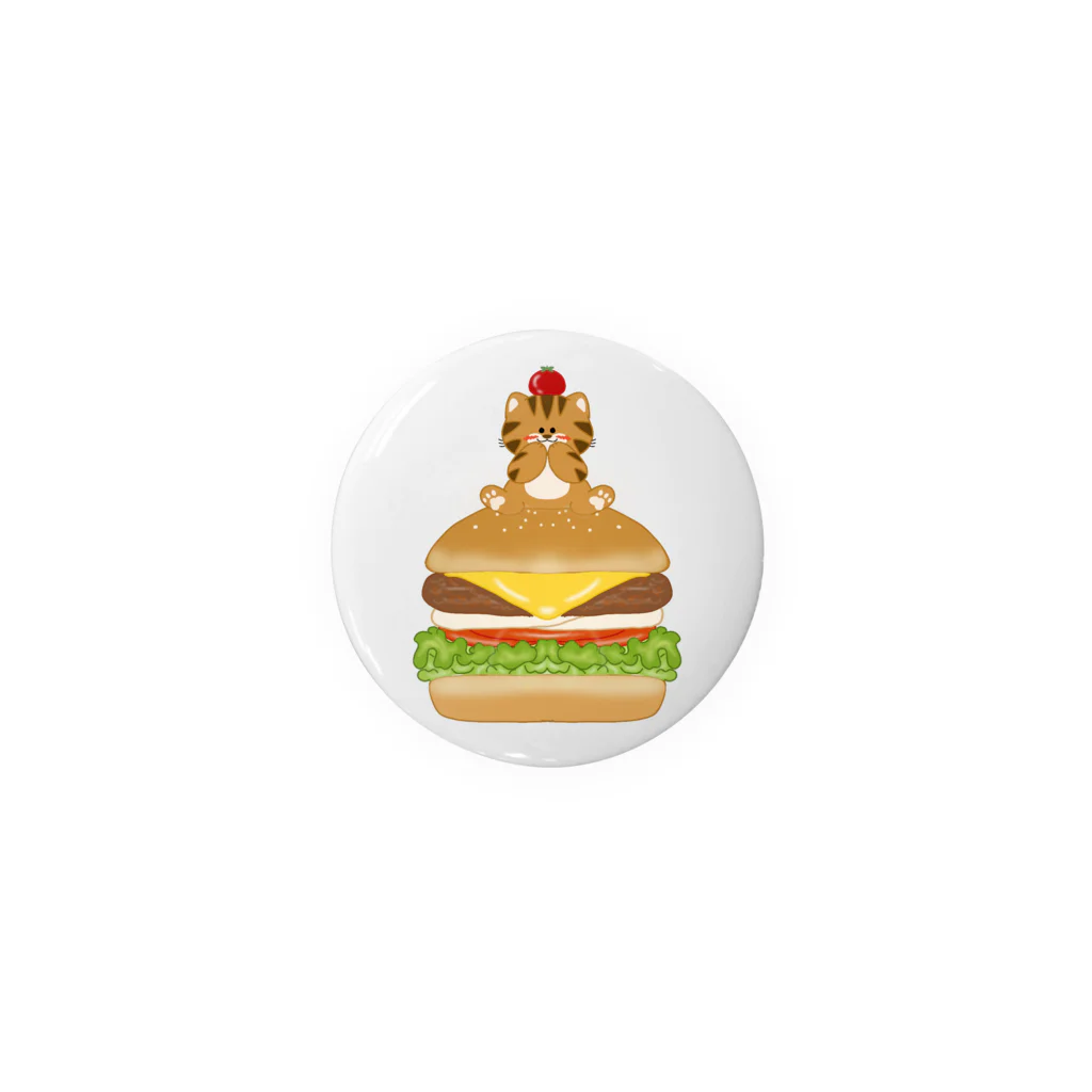 大林ゆこのにゃんバーガー Tin Badge