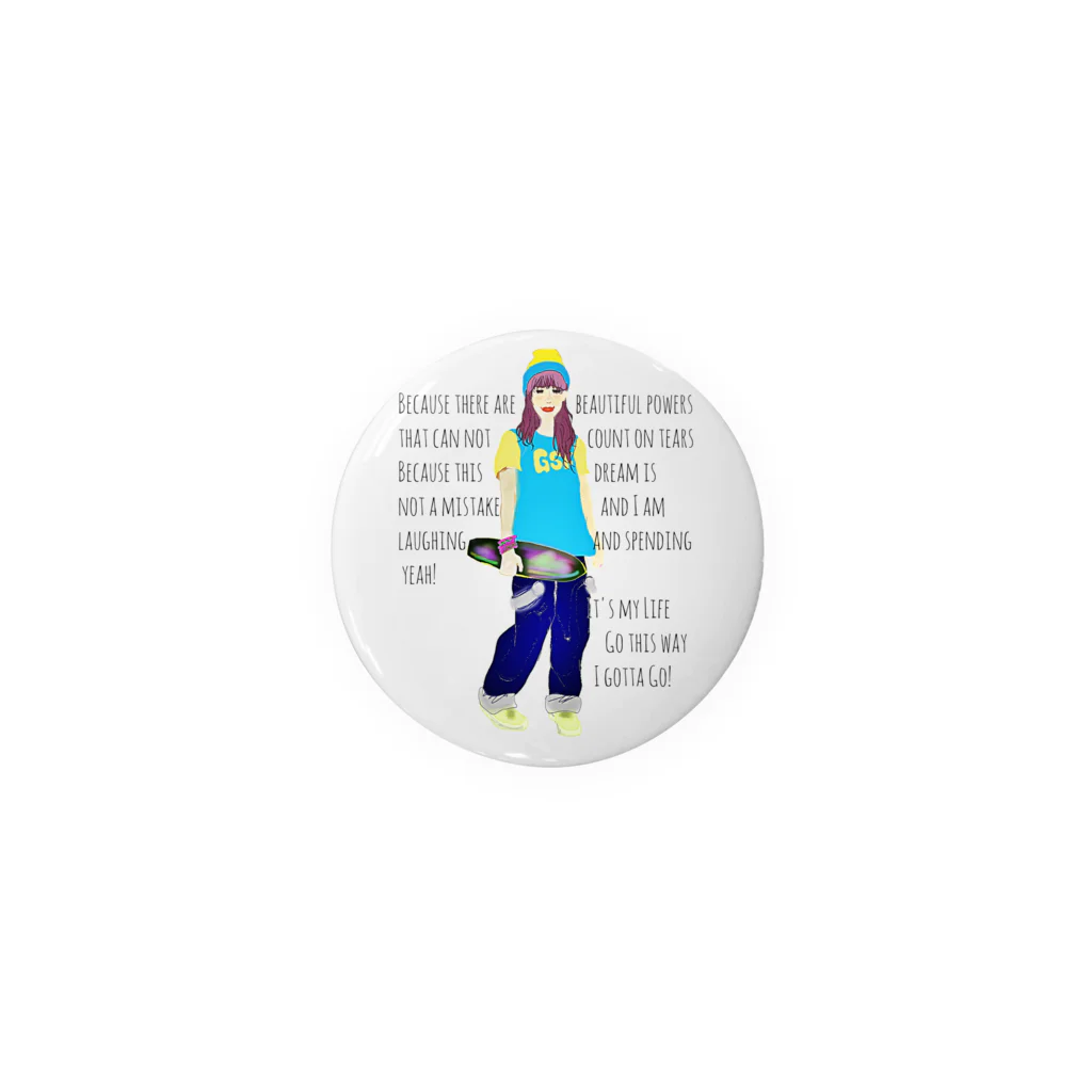 Goskip☆Skipitのsk8er☆GIRL Kathy Tin Badge