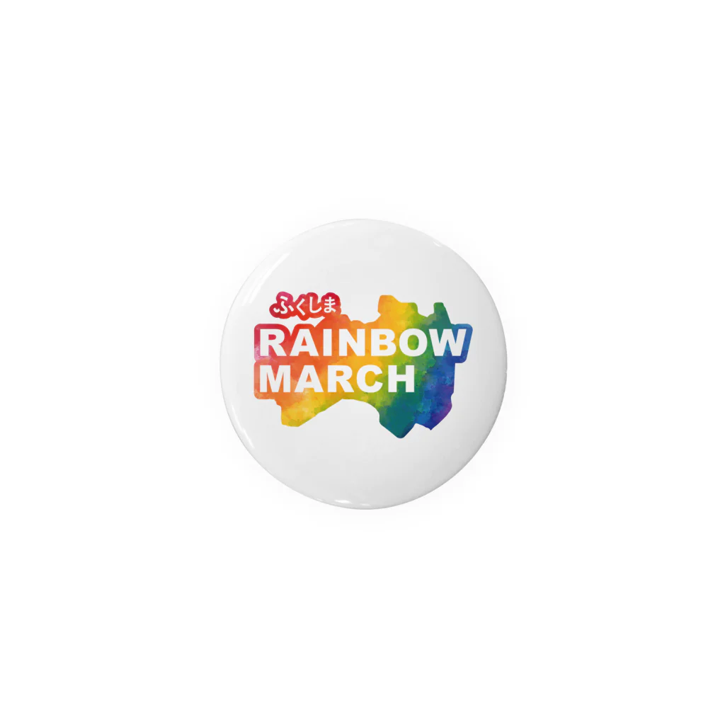 fukushima_rainbow_marchのふくしまレインボーマーチロゴ缶バッジ Tin Badge