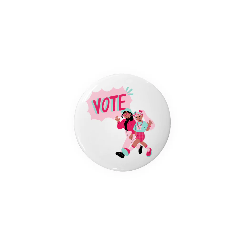 GG Voice & ActionのVOTE Tin Badge