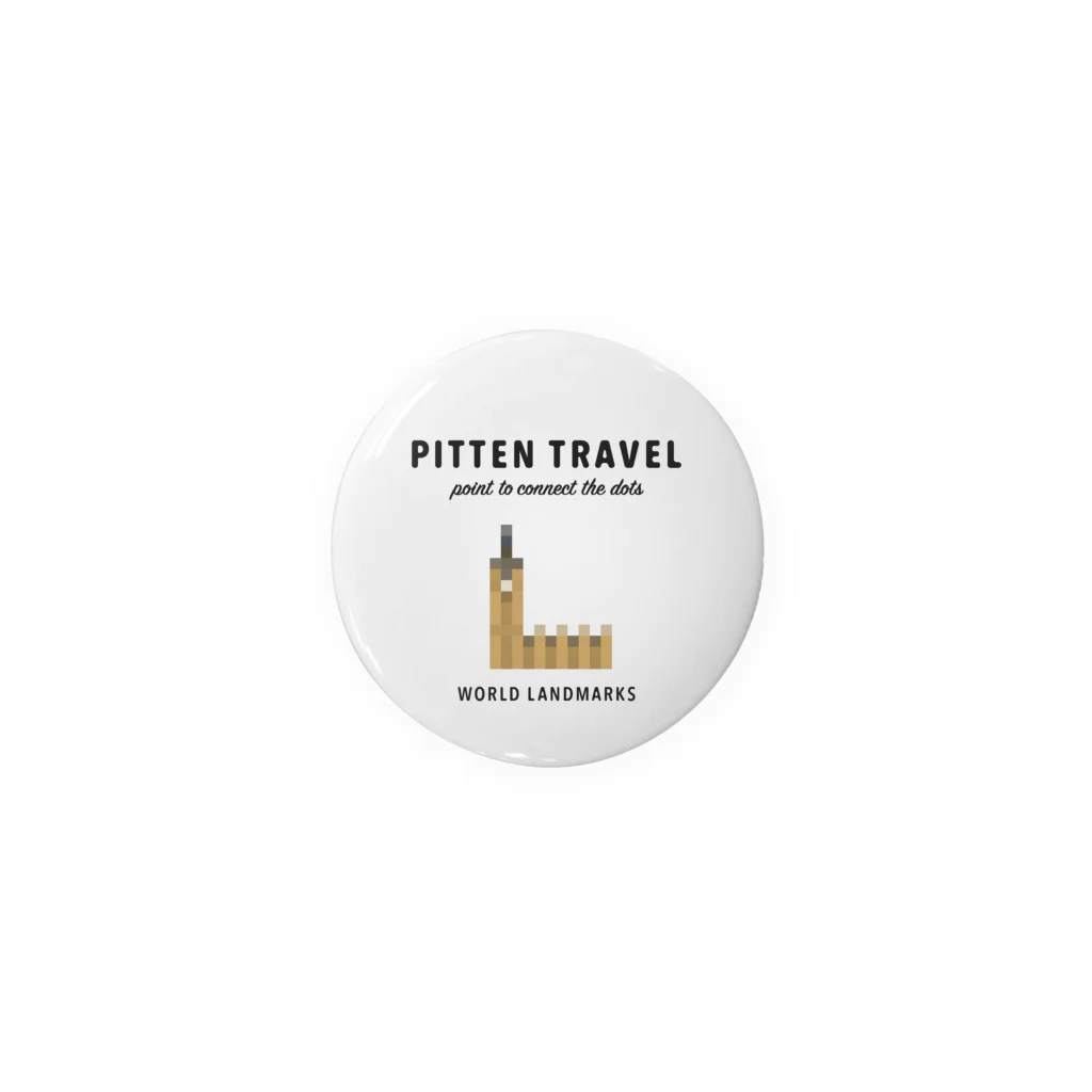 PITTEN PRODUCTSのPITTEN TRAVEL PX WORLD #1-2 缶バッジ