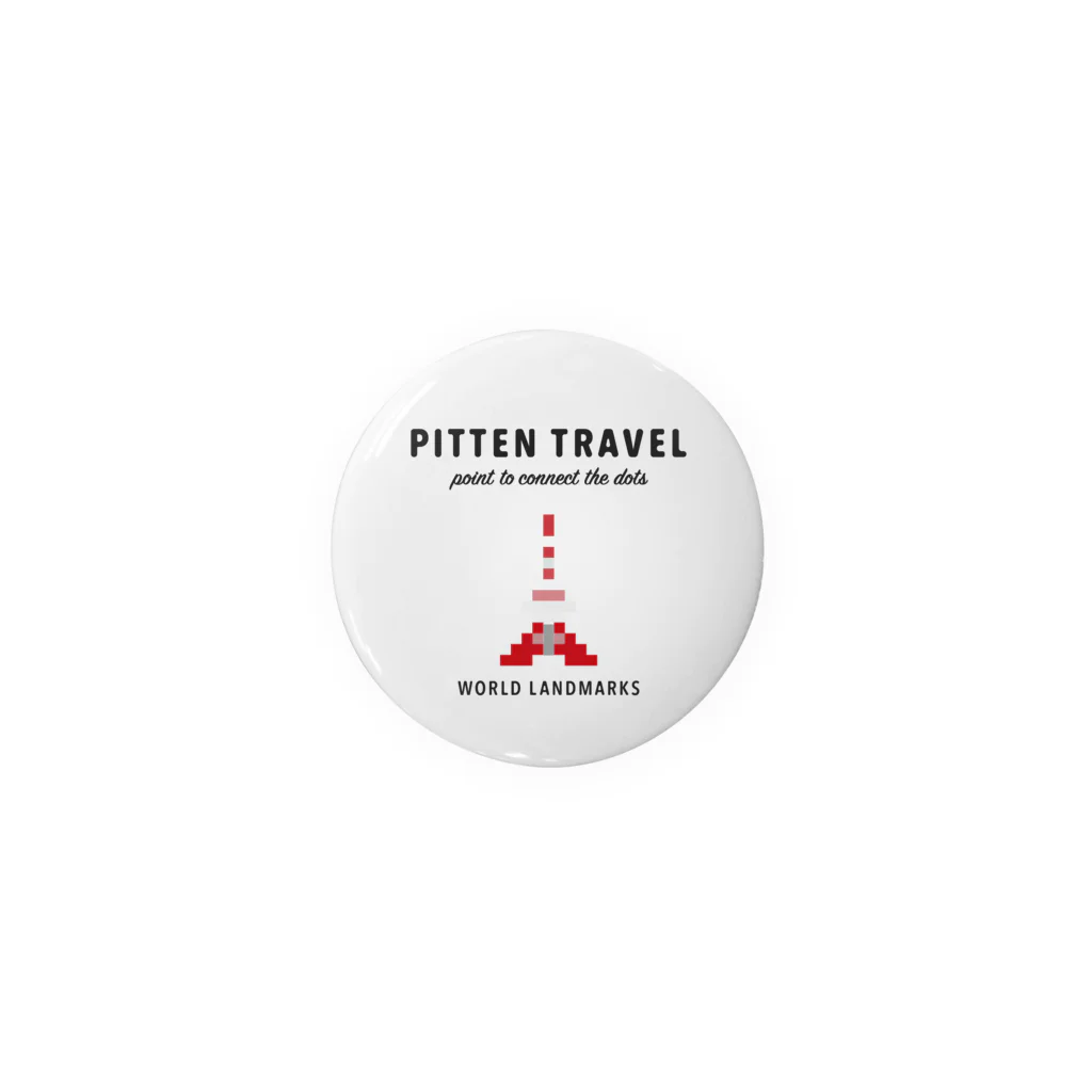 PITTEN PRODUCTSのPITTEN TRAVEL PX WORLD #2-1 缶バッジ