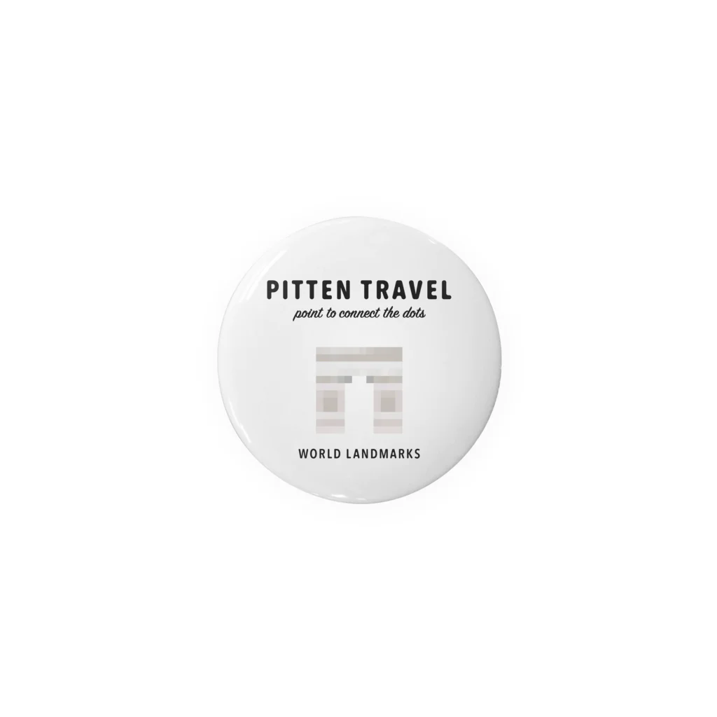 PITTEN PRODUCTSのPITTEN TRAVEL PX WORLD #3-1 缶バッジ