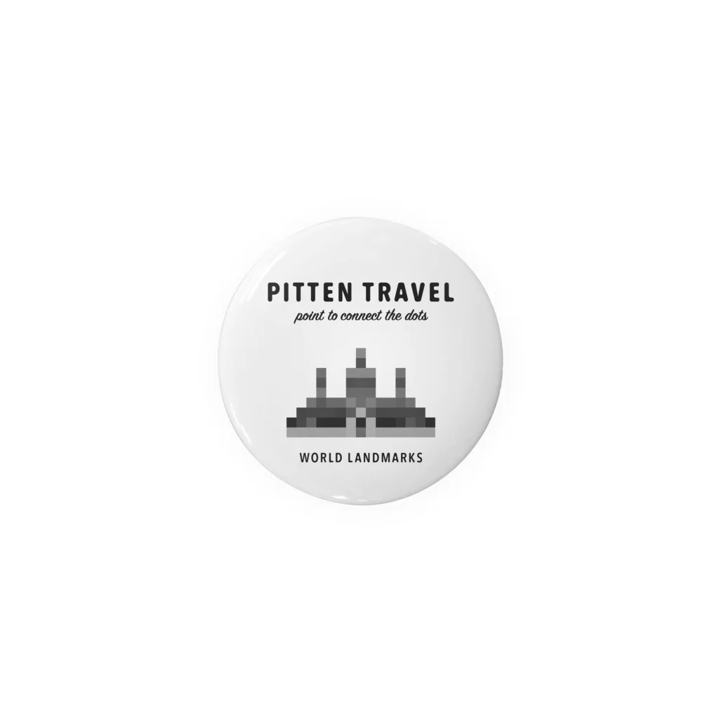 PITTEN PRODUCTSのPITTEN TRAVEL PX WORLD #4-1 缶バッジ