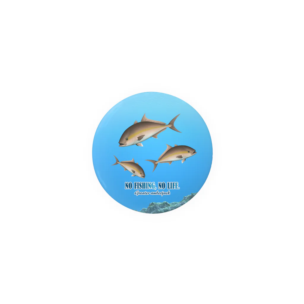 猫と釣り人のカンパチ_1_CB Tin Badge