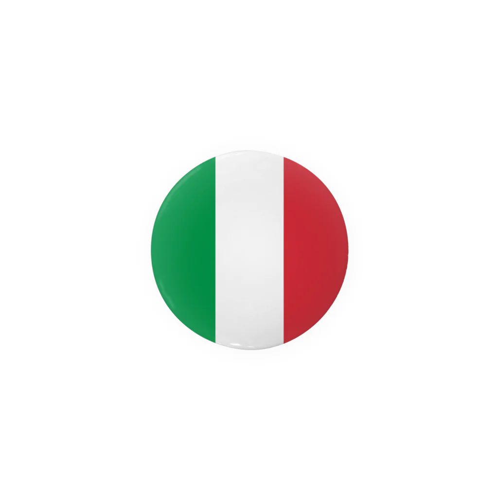 お絵かき屋さんのイタリアの国旗 缶バッジ