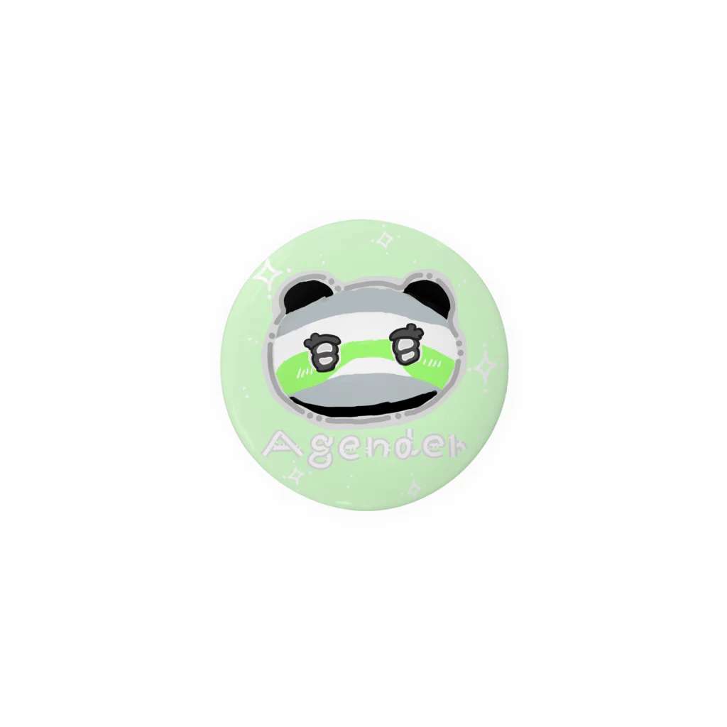 GE_TulleのAgenderくま Tin Badge