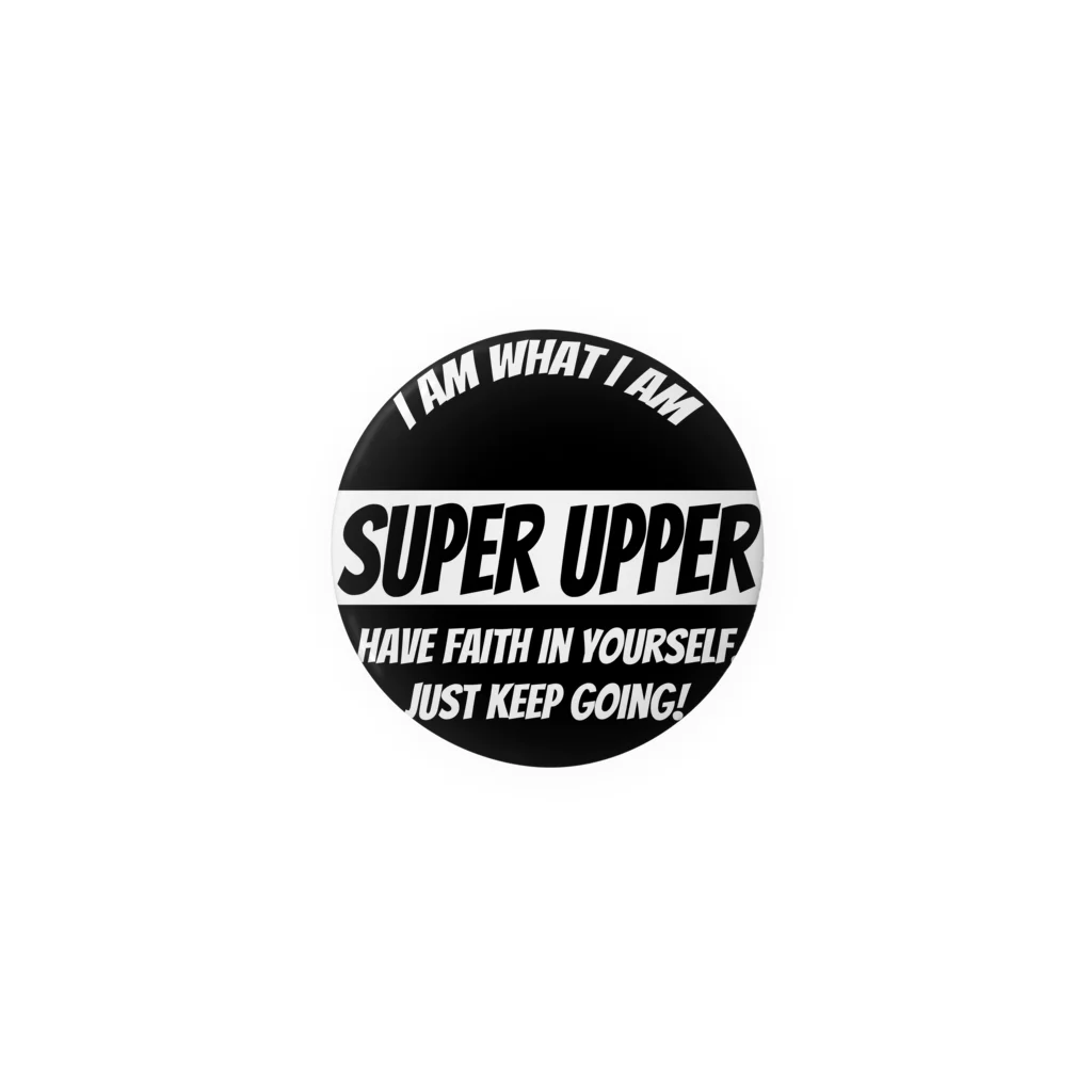 SUPER UPPERのSUPER UPPERロゴ 缶バッジ