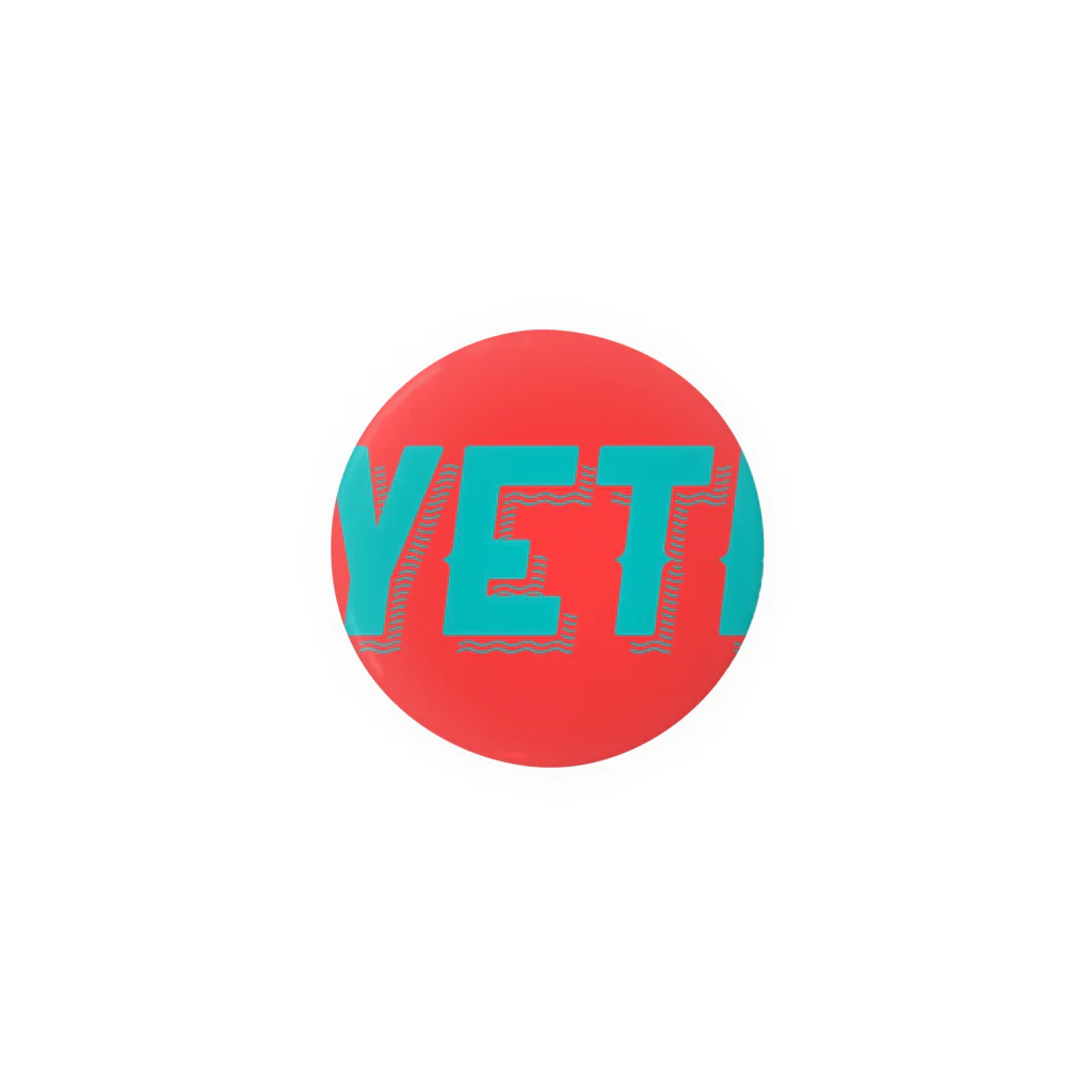 YETIMEETSのYeti meets girl (red) Tin Badge