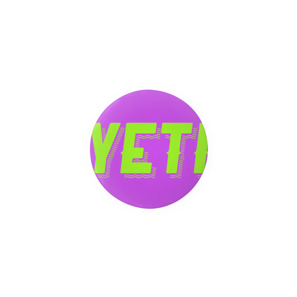 YETIMEETSのYeti meets girl (purple) Tin Badge