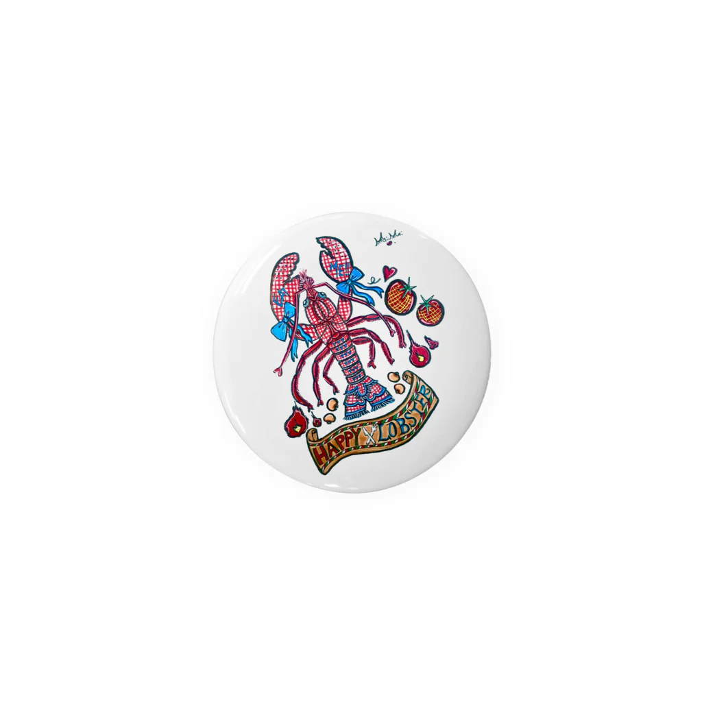 maimaice_creamのHappy Lobster Tin Badge