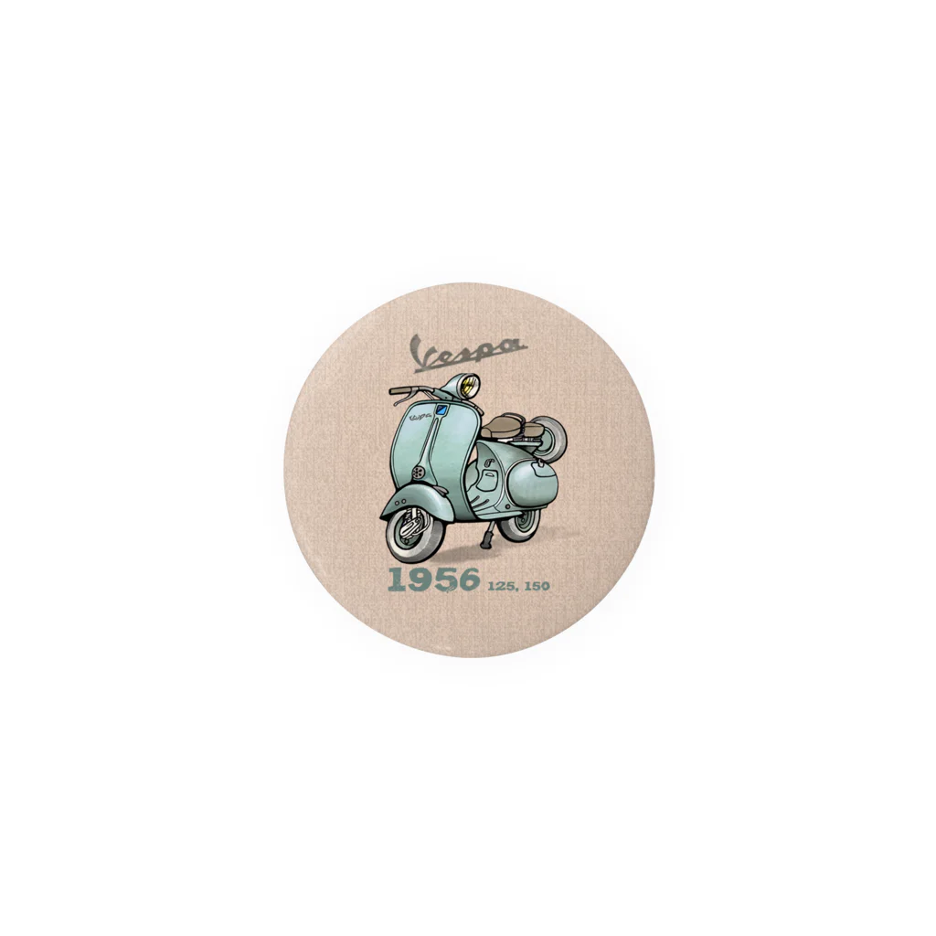 Choco_ComicのVespa_1956 Tin Badge