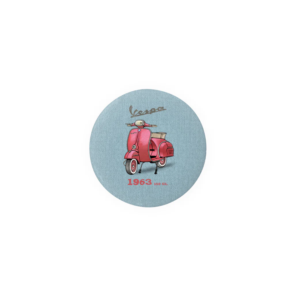 Choco_ComicのVespa_1963 Tin Badge