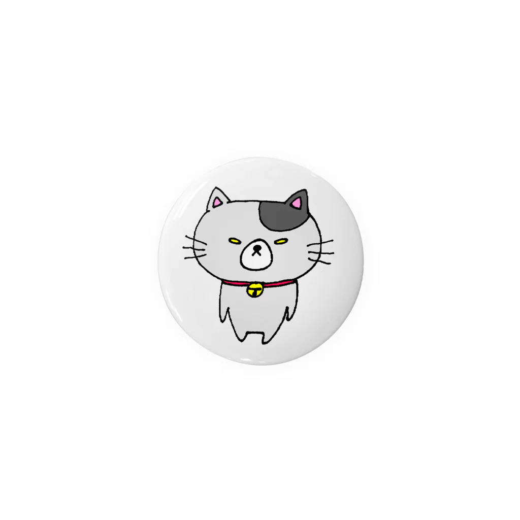 しょうゆごはんのつり目にゃんこのにぼし Tin Badge