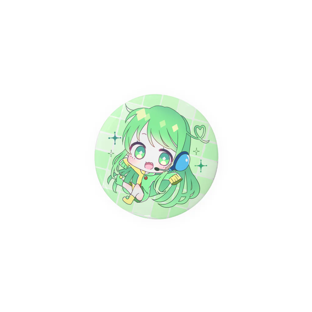 チョま└(•💚•)┘のミニチョま缶バッチ Tin Badge