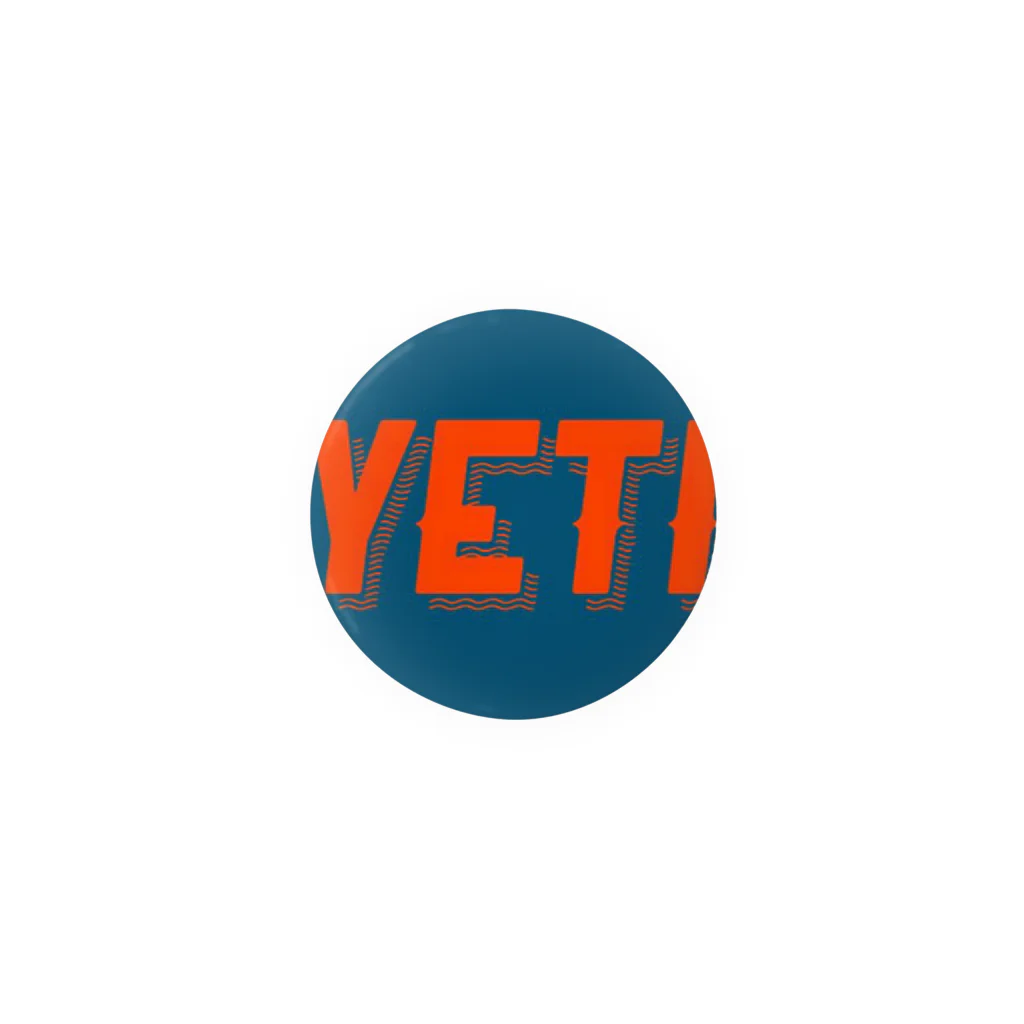 YETIMEETSのYeti meets girl (blue) Tin Badge