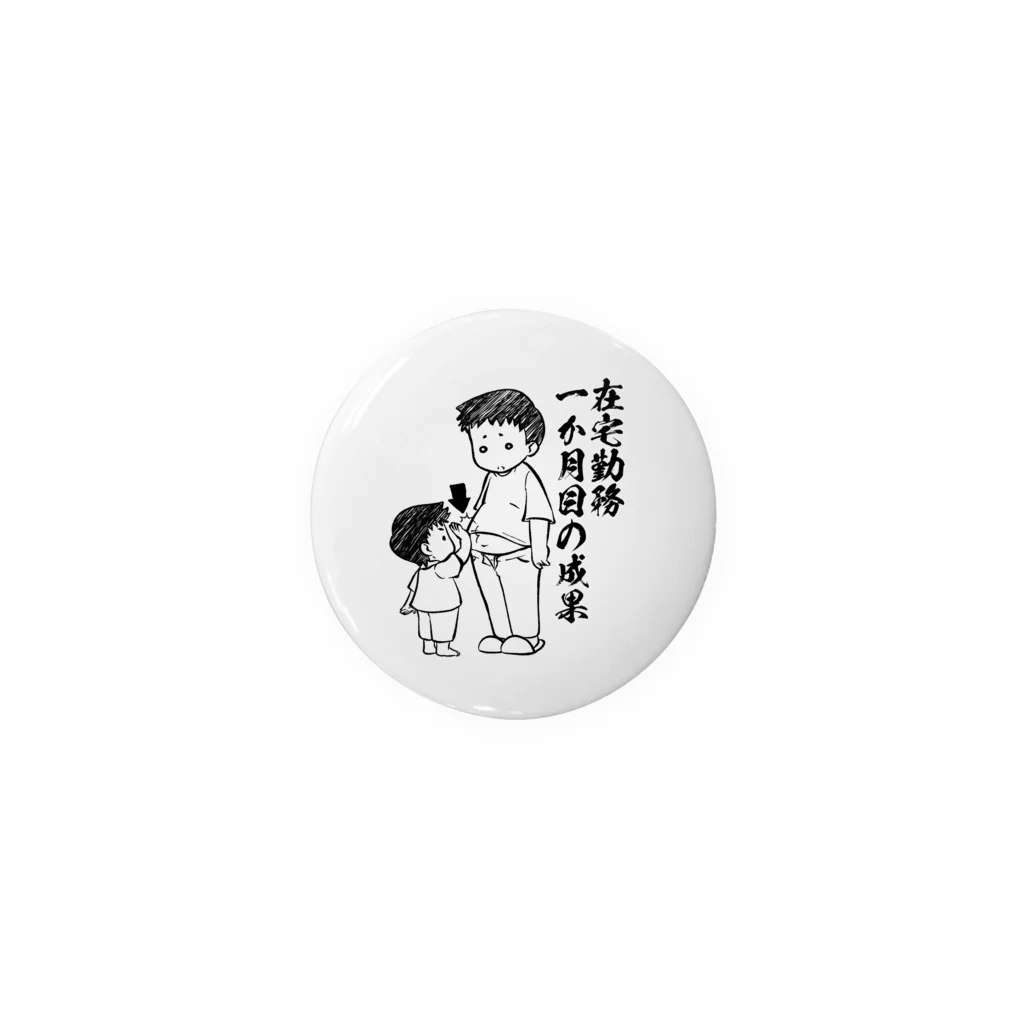 覇王堂（伊吹たかひろ）の在宅勤務の成果（リモートワーク） Tin Badge