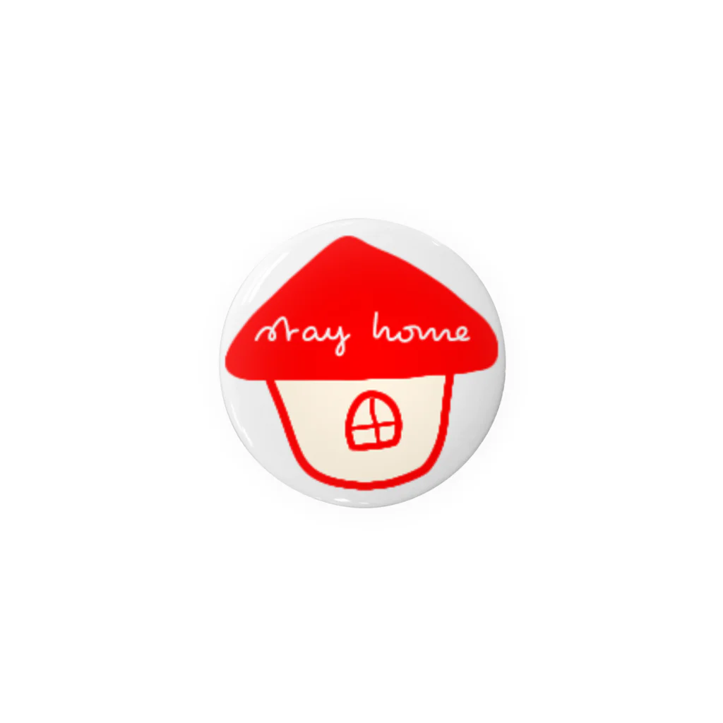 shop reikaのstay home Tin Badge