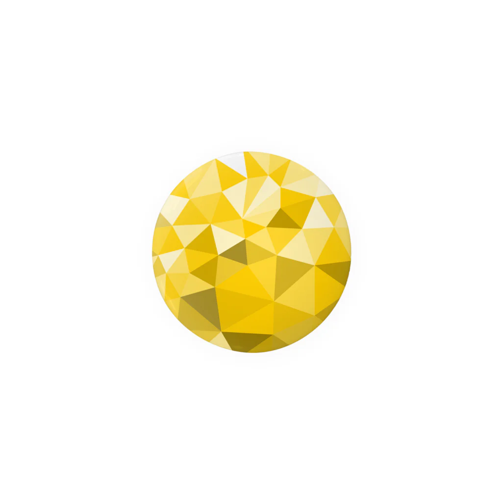 体育館倉庫のYellow-Polygon Tin Badge