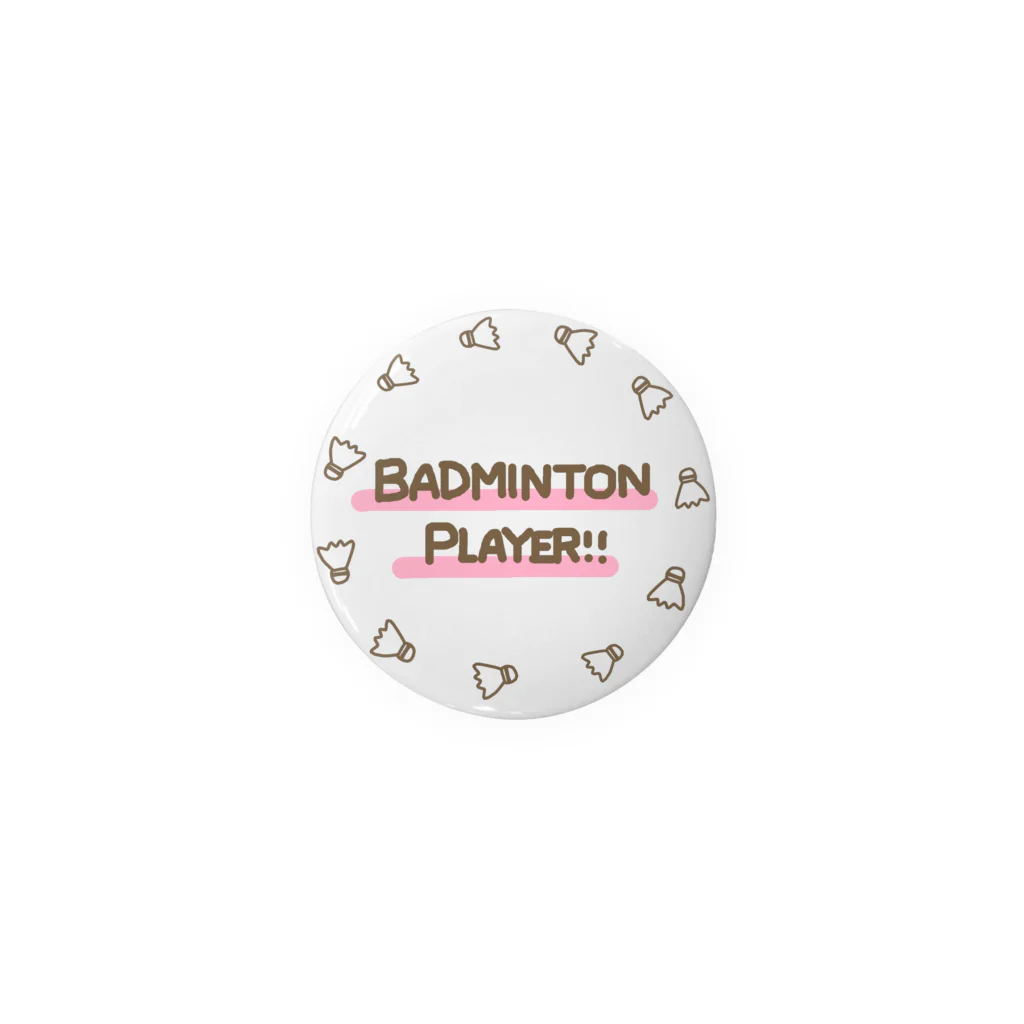 Badminton Shop ❤︎❤︎のバドミントン缶バッチ 缶バッジ