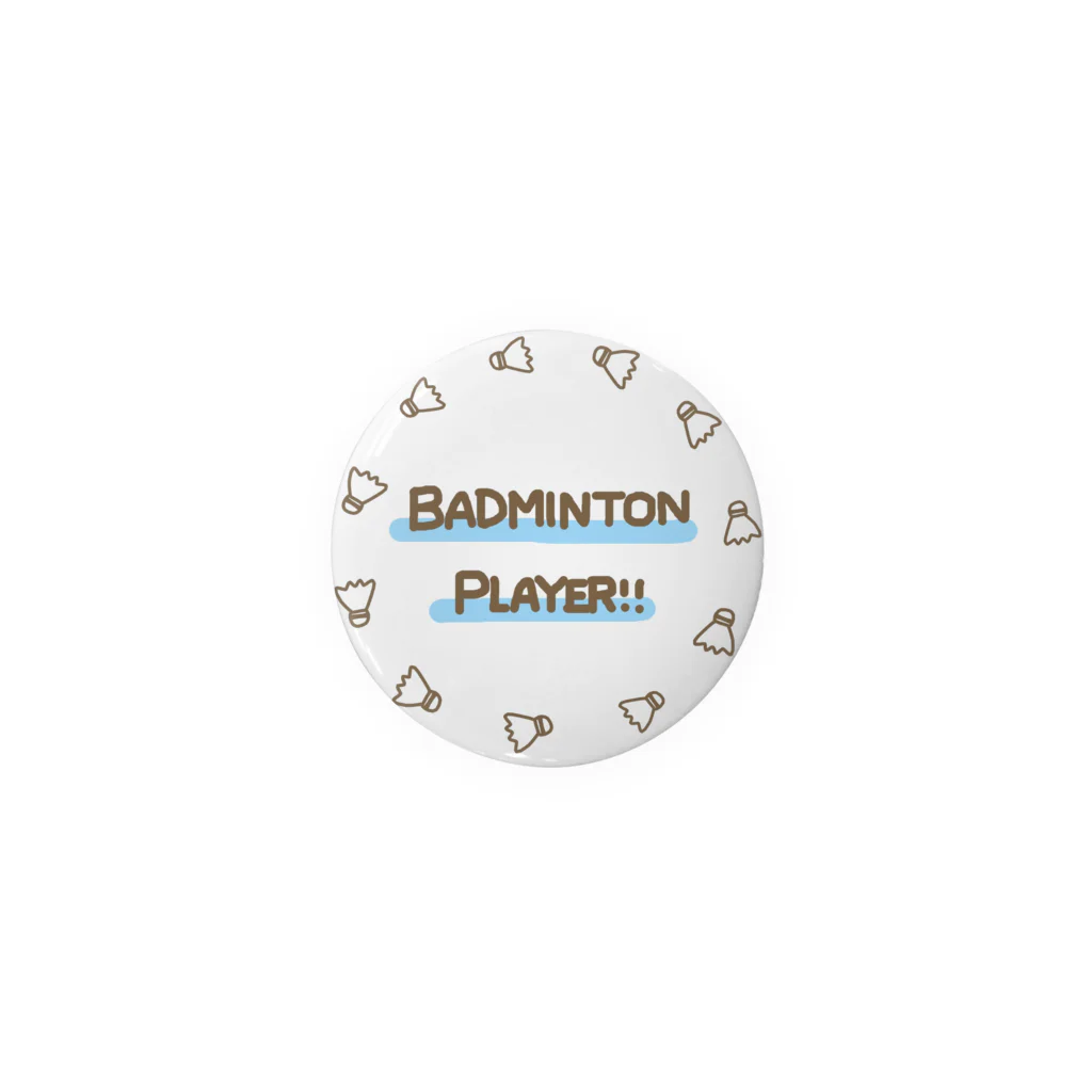 Badminton Shop ❤︎❤︎のバドミントン缶バッチ 缶バッジ