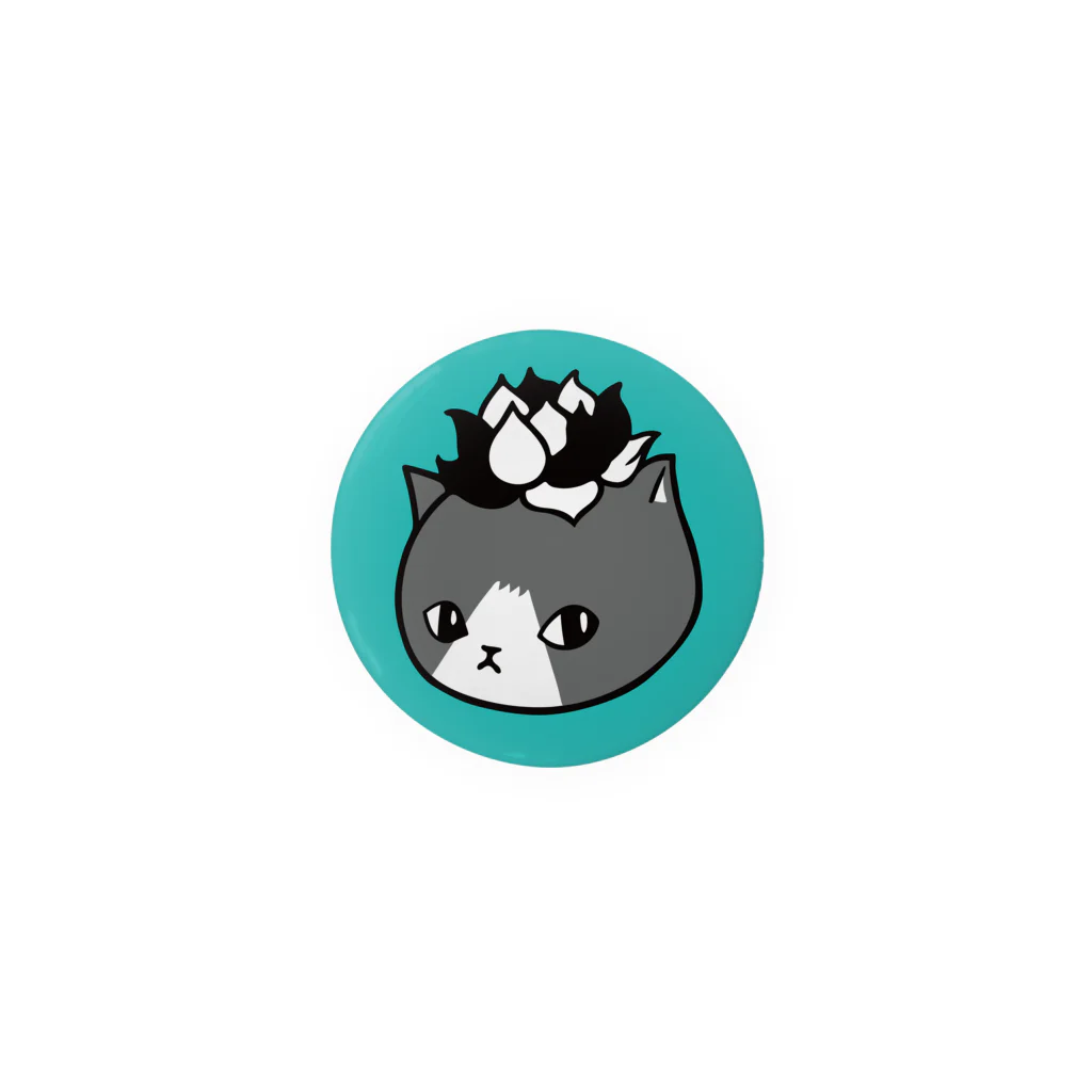 nanaqsaのエケネコ（空色） Tin Badge