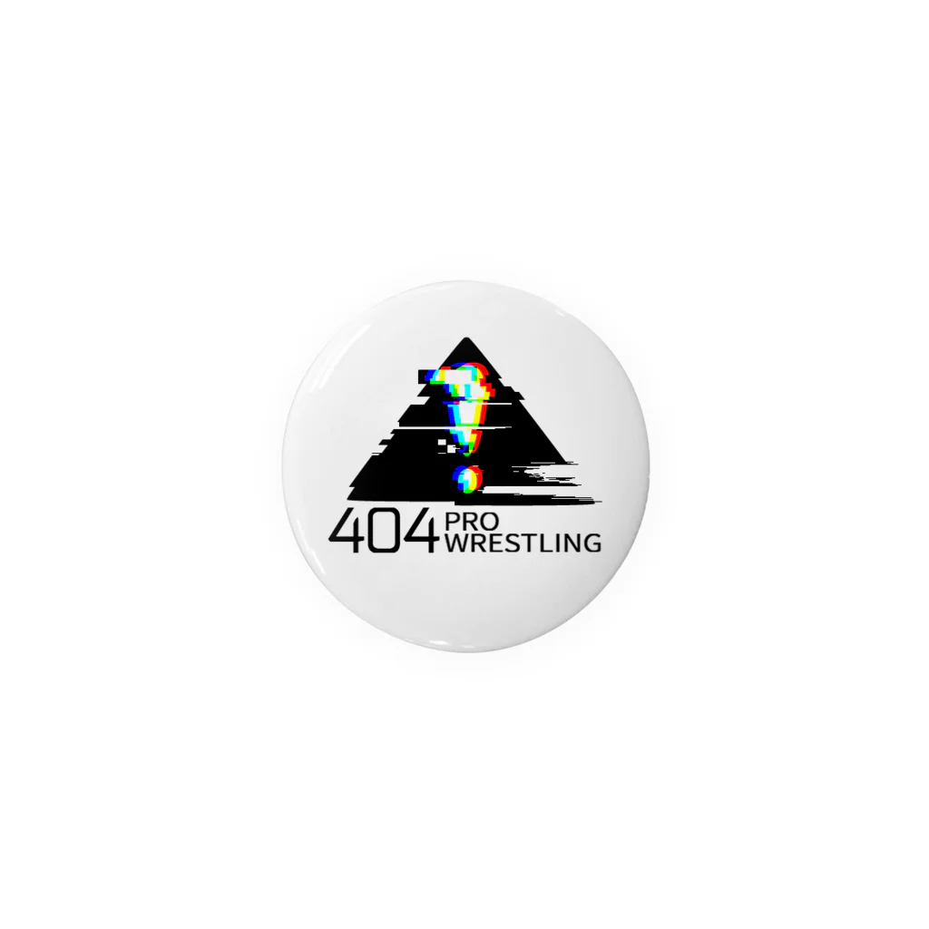 「404プロレス」オフィシャルグッズショップの「404プロレス」ロゴ（44mm） Tin Badge