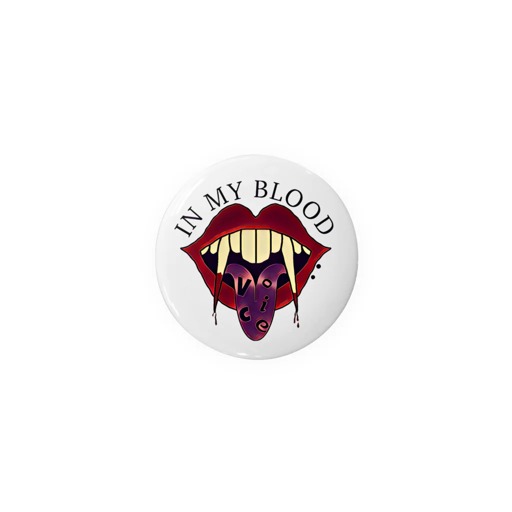 Rumina -Voice Crew-のIN MY BLOOD LOGO 缶バッジ