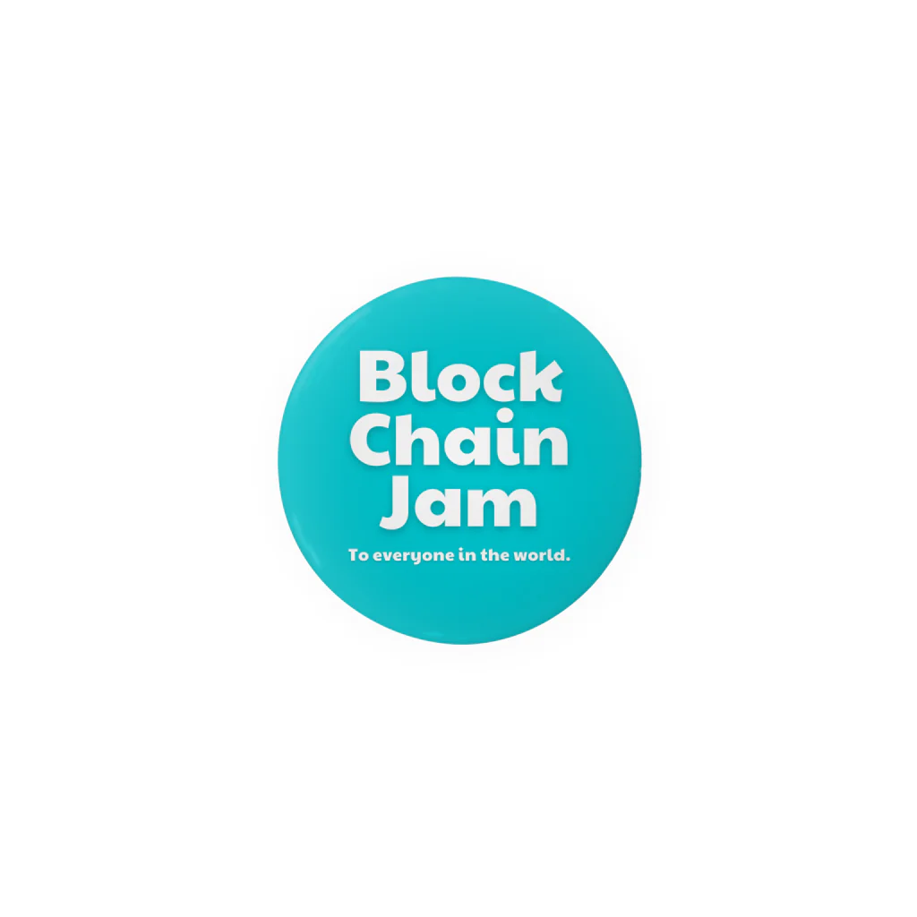 BlockChainJamのBlockChainJamの缶バッジ（ブルー） 缶バッジ