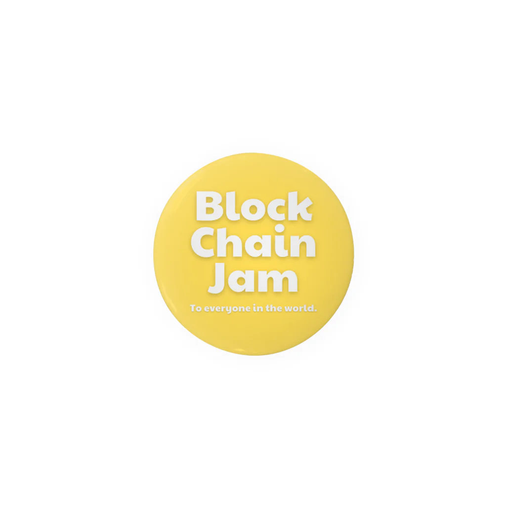 BlockChainJamのBlockChainJamの缶バッジ（イエロー） 缶バッジ