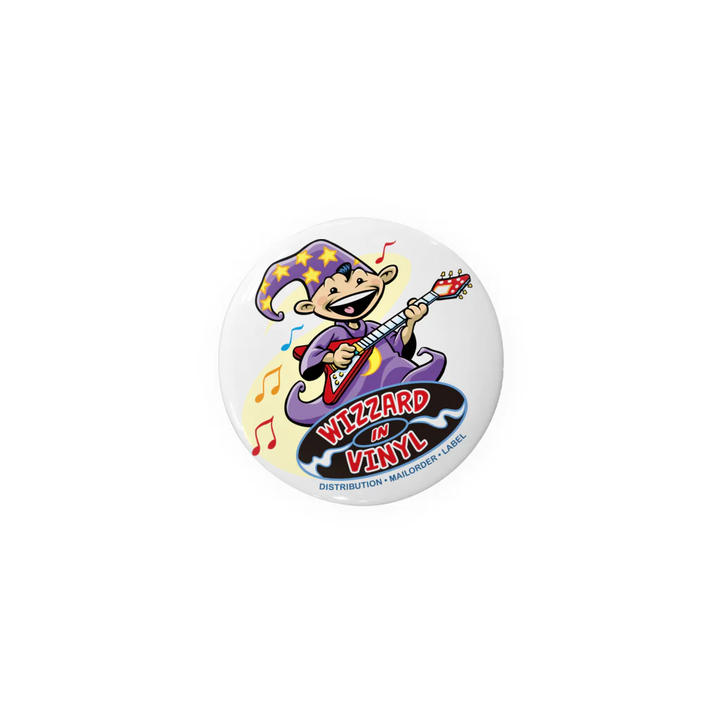 POWER_OF_POPのWizzard In Vinylのロゴ Tin Badge