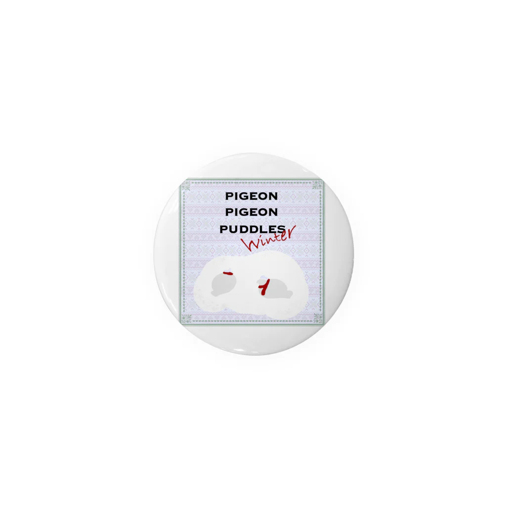 PIGEON PIGEON PUDDLESのP.P.P.Winter Tin Badge