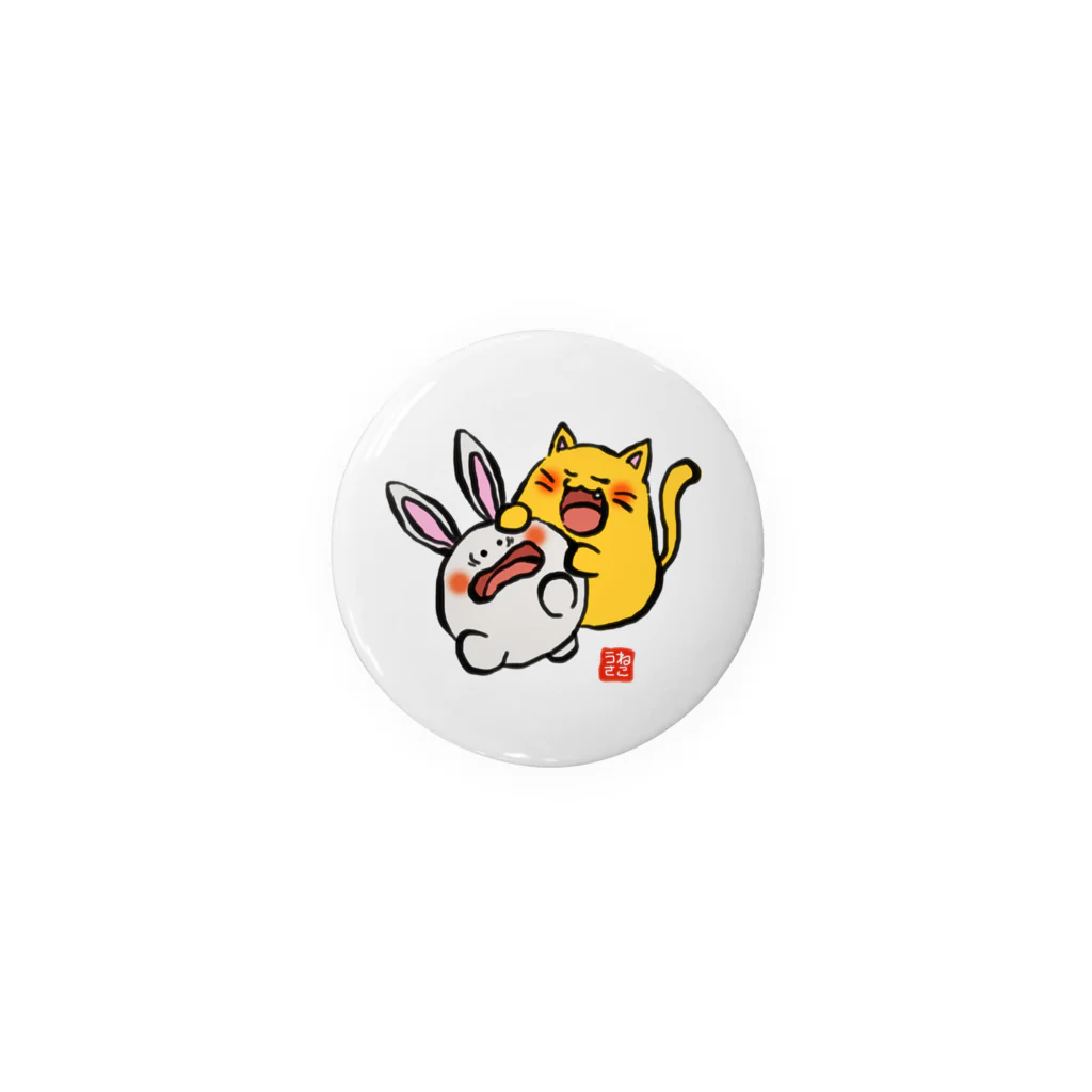 ふぃっしゅのねこうさちゃんバッジ Tin Badge