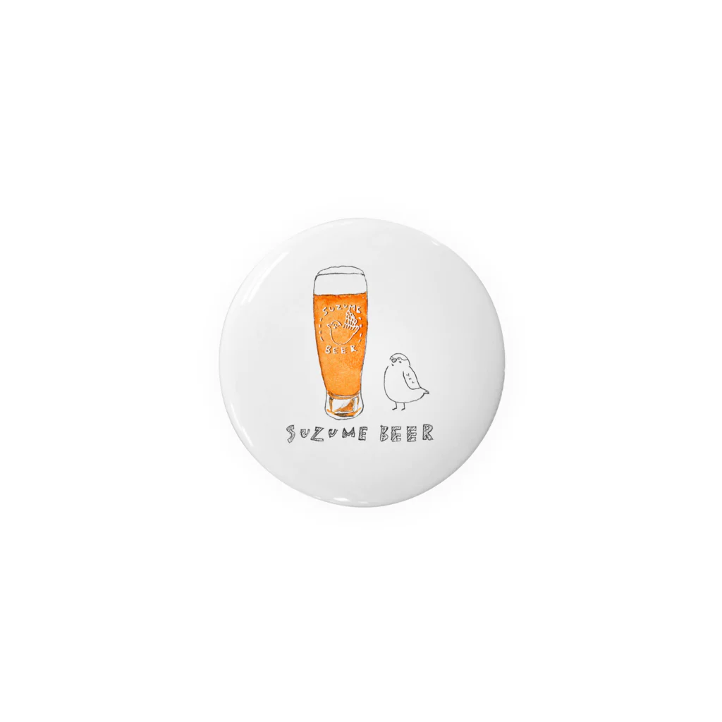 スズメの森のSUZUME BEER 缶バッジ(44mmを選択してください) Tin Badge