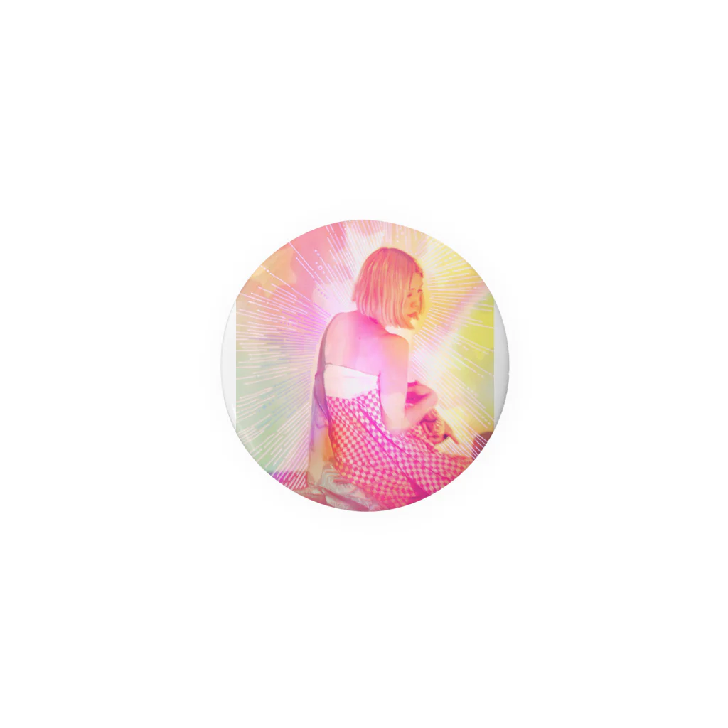 NEON LIGHT STARSのバックプリント ナビ ビビビ⚡ Tin Badge
