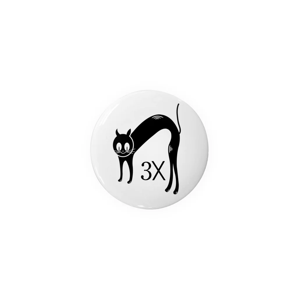 stereovisionの3匹の猫（Cat Times 3x） Tin Badge