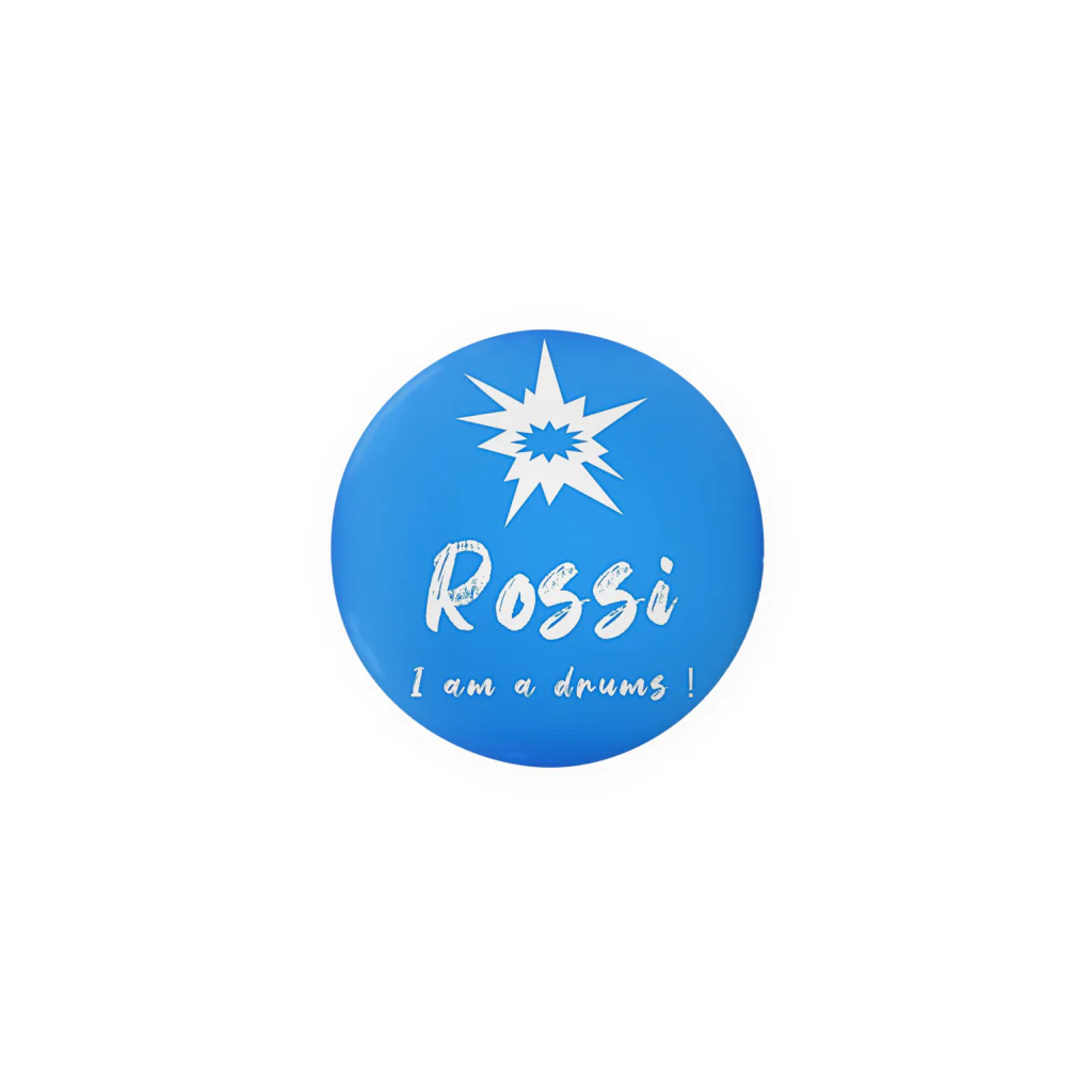 SHOP 64のRossiロゴ青 Tin Badge