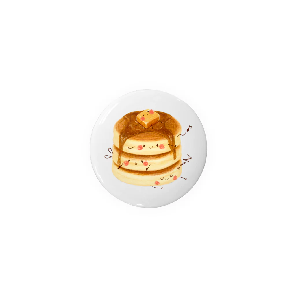 いわさきまゆこ｜食べ物イラストのホットケーキちゃん Tin Badge