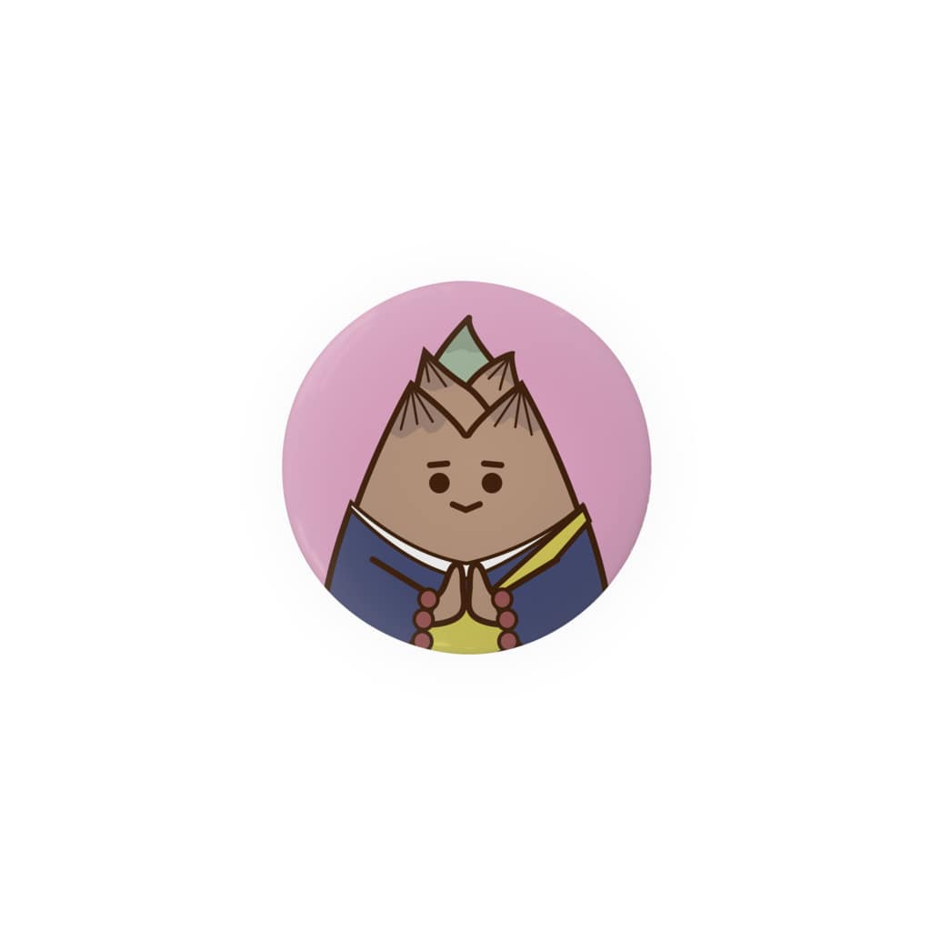 ごてんくんのごてんくん缶バッジ　ピンク Tin Badge