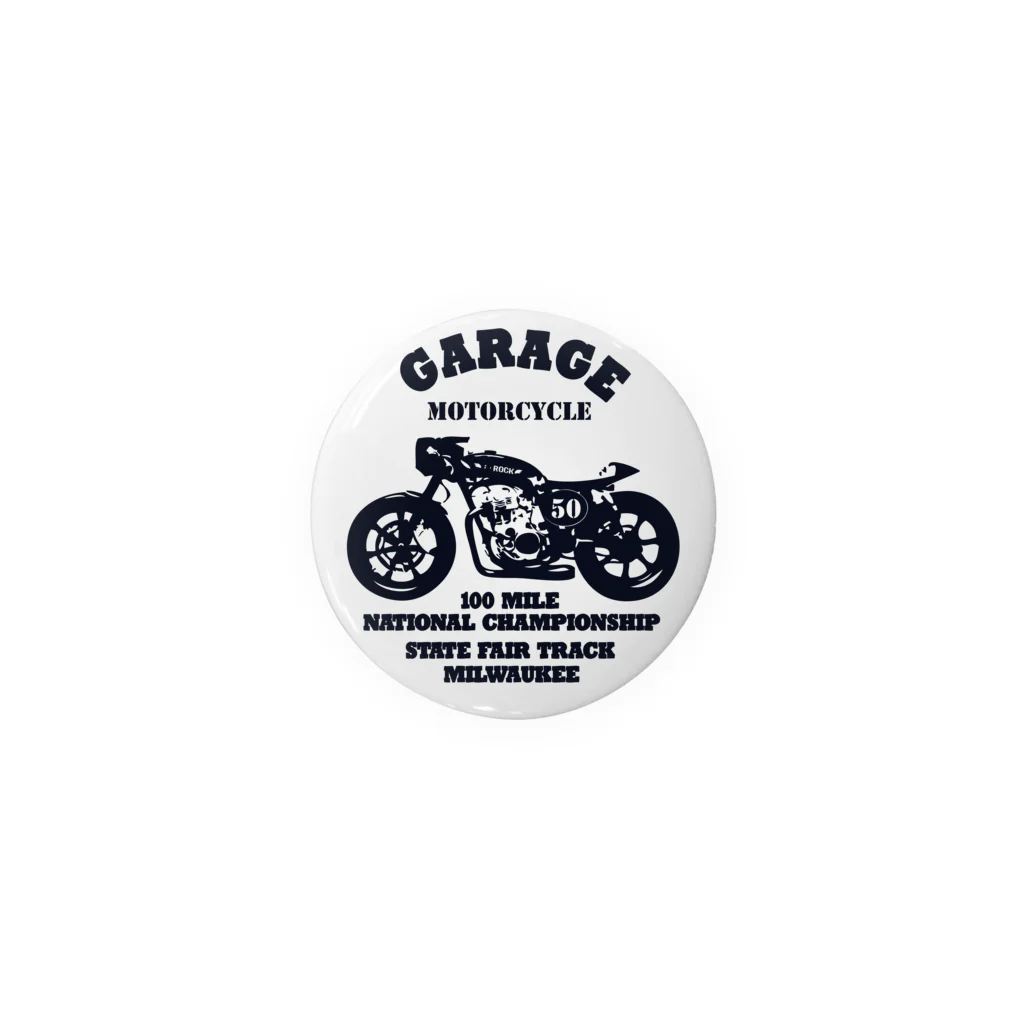 キッズモード某の武骨なバイクデザイン Tin Badge