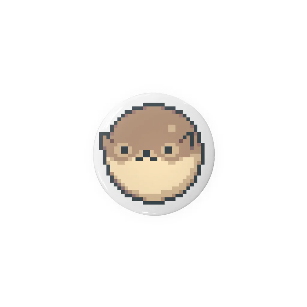 えざきしいの丸い犬のドット絵 Tin Badge