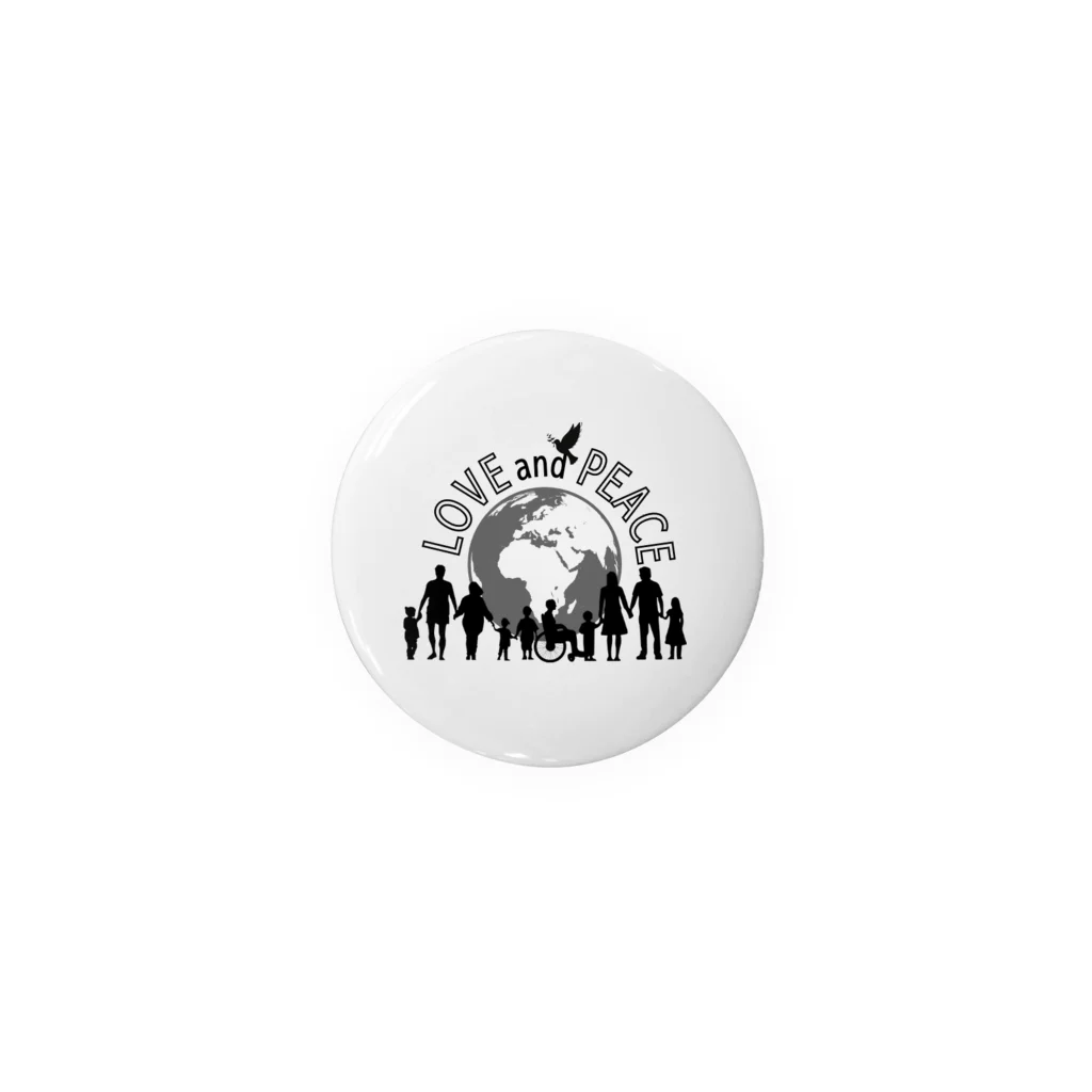 insparation｡   --- ｲﾝｽﾋﾟﾚｰｼｮﾝ｡のLOVE and PEACE Tin Badge