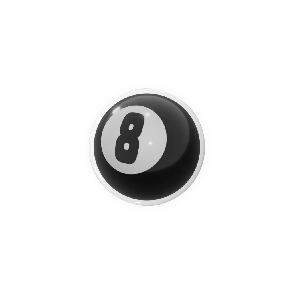 8chの8ball Tin Badge