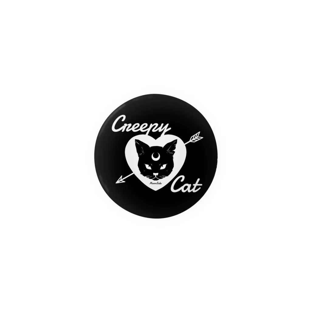 IENITY　/　MOON SIDEの【MOON SIDE】 Creepy Cat #Black Ver.2 Tin Badge