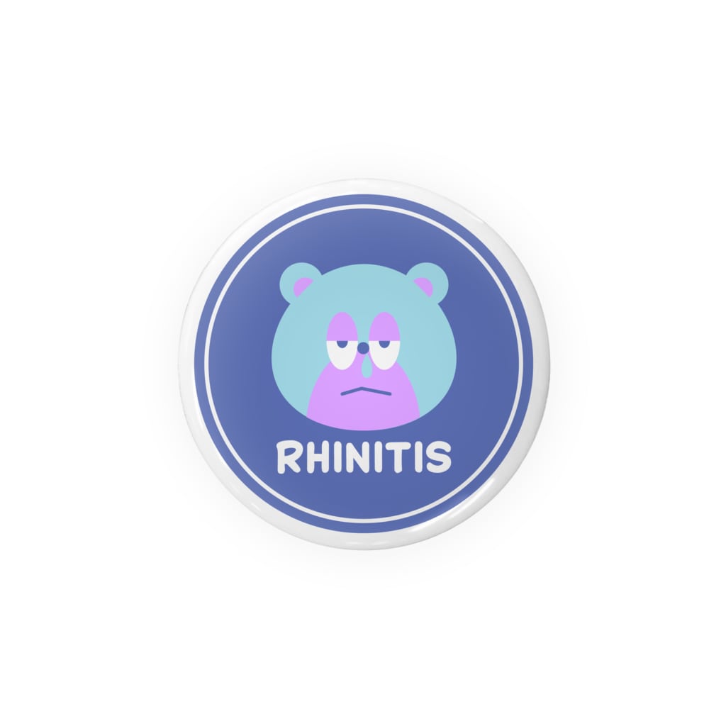 フカツ マリエのRhinitis　鼻炎 Tin Badge