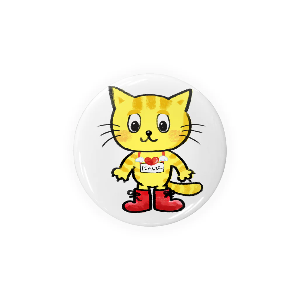 にゃんぴーのふつうのにゃんぴー Tin Badge