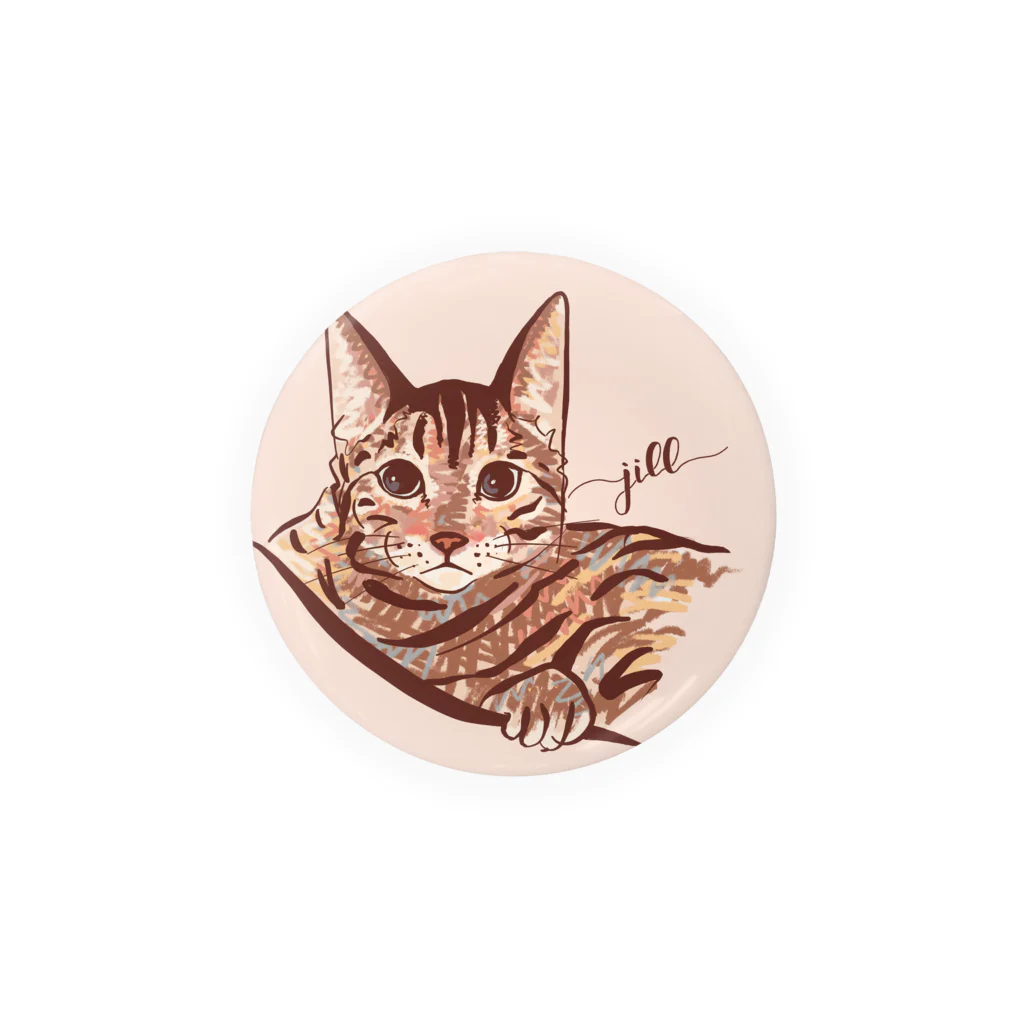 N-huluのベンガル猫のジルちゃん Tin Badge