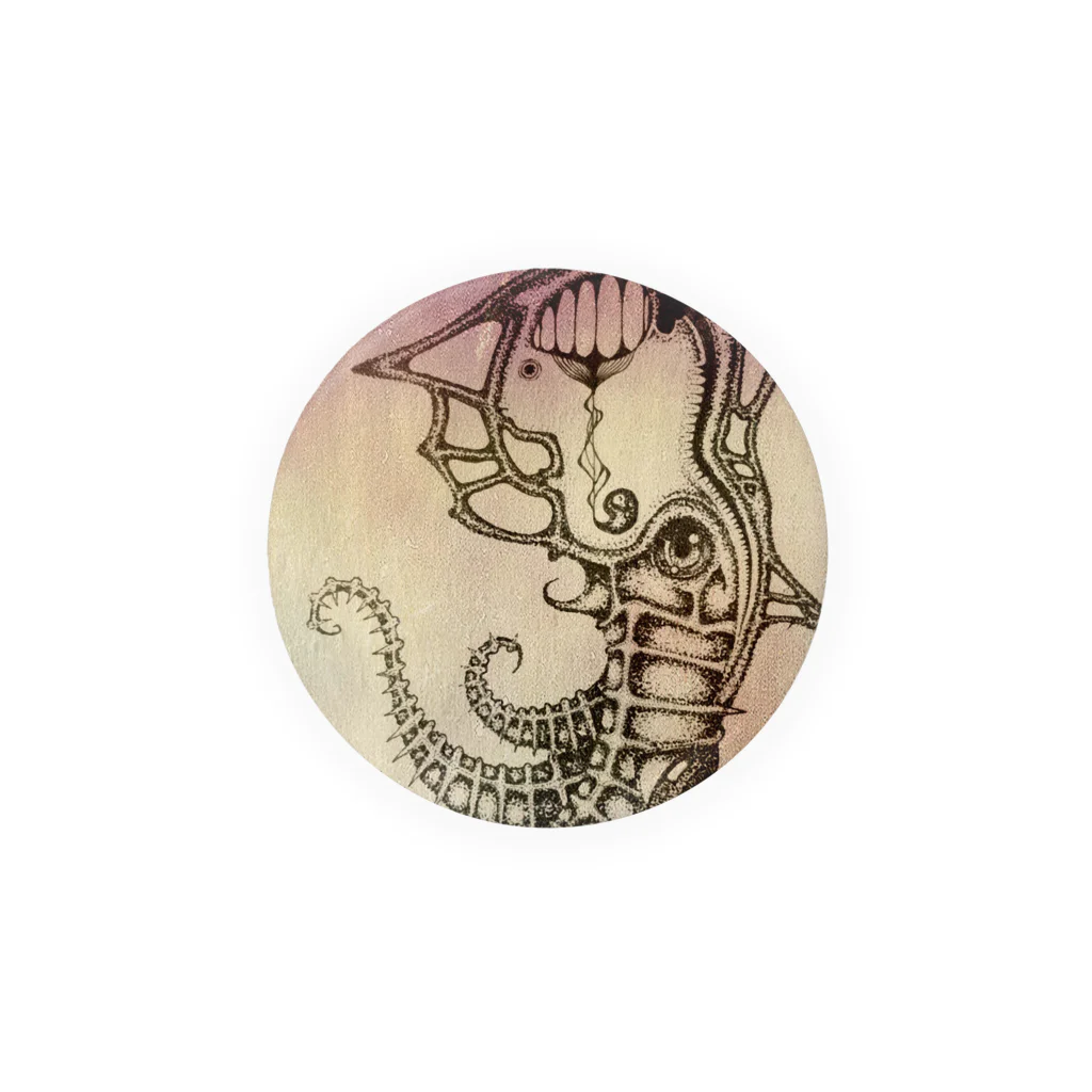 奇生工房【みさちゃ】のsea horse Tin Badge