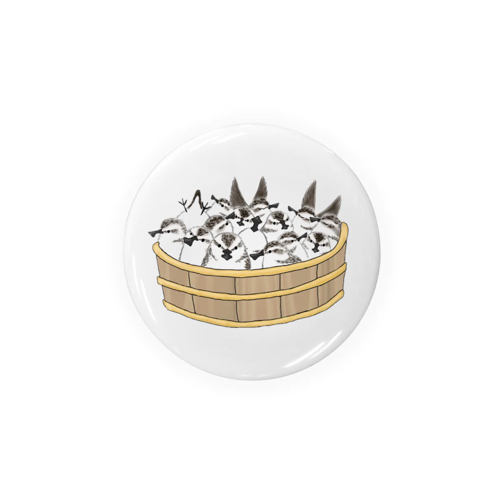 うみちどりのヘラシギ風呂 Tin Badge